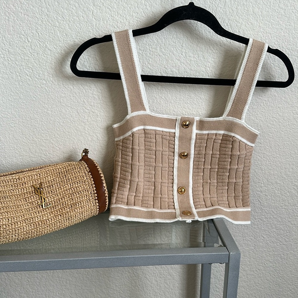 Knit crop top